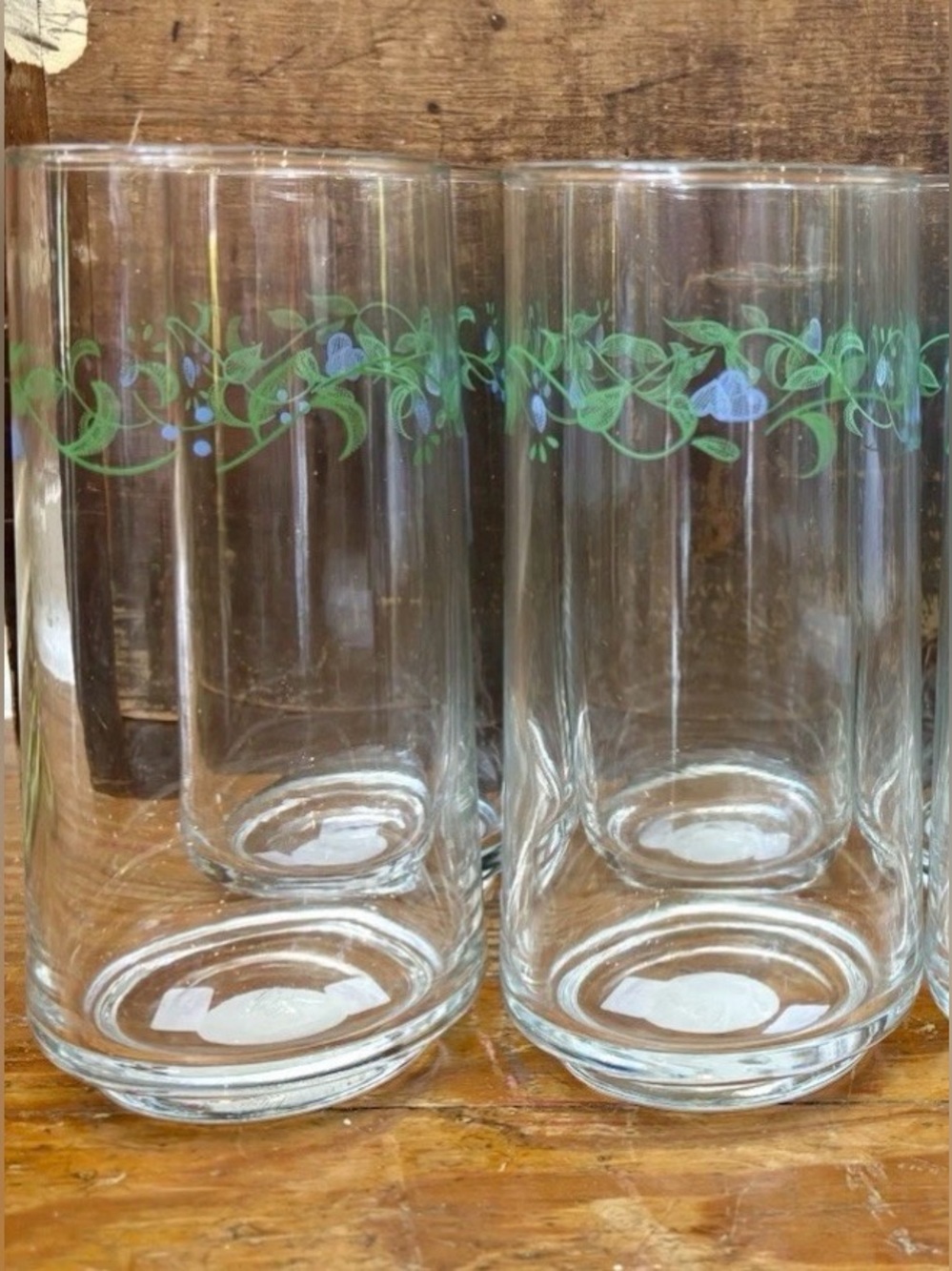 Corelle Country Cottage glass tumblers 16 oz set/4
